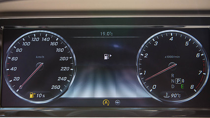 Image showing Modern car interior.