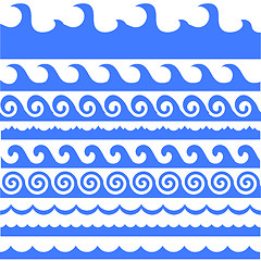 Image showing Sea Waves Set