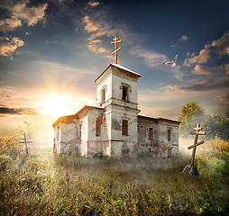 Image showing Abandoned church