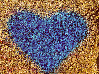 Image showing Retro look Heart symbol of love