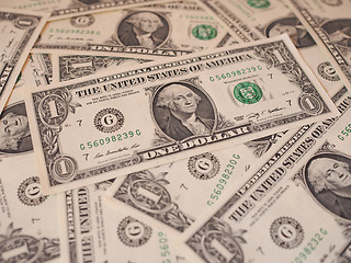 Image showing Dollar notes 1 Dollar