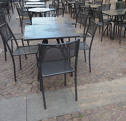 Image showing Tables and chairs