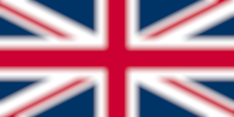 Image showing United Kingdom flag blurred