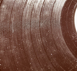 Image showing Retro look Scratched record