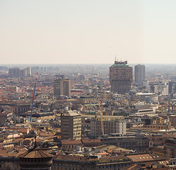 Image showing Milan aerial view