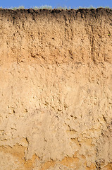 Image showing Layered cut of soil