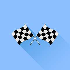Image showing Checkered Flags