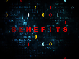 Image showing Business concept: Benefits on Digital background