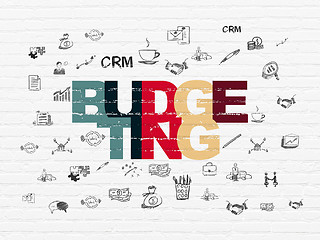 Image showing Finance concept: Budgeting on wall background