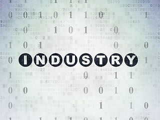 Image showing Business concept: Industry on Digital Paper background