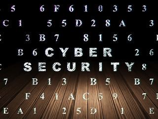 Image showing Privacy concept: Cyber Security in grunge dark room