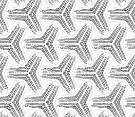 Image showing Monochrome rough striped small tetrapods