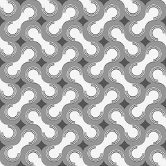 Image showing 3D white rounded shapes with dark pointy squares
