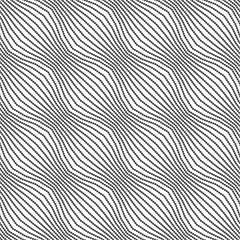 Image showing Gray ornament diagonal dotted bulging waves