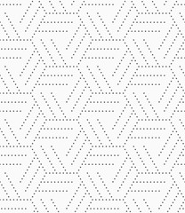 Image showing Gray dotted hexagons grid