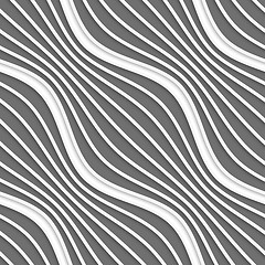 Image showing 3D diagonal striped waves