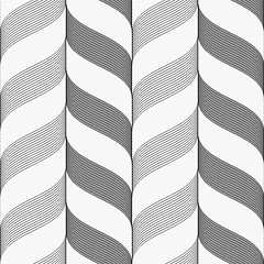 Image showing Ribbons dark and light forming vertical chevron pattern