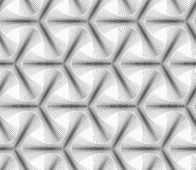 Image showing Monochrome halftone striped tetrapods