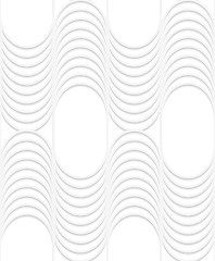 Image showing 3D white striped waves with vertical grid