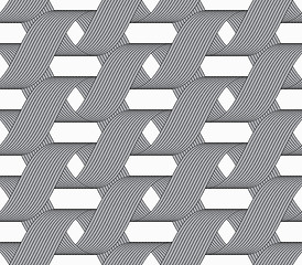 Image showing Ribbons forming horizontal overlapping loops pattern