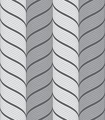 Image showing Ribbons gray vertical chevron pattern