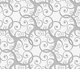 Image showing Perforated overlapping many swirls