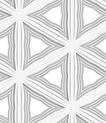 Image showing 3D white striped triangles with gray
