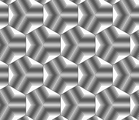 Image showing Monochrome gradually striped black tetrapods