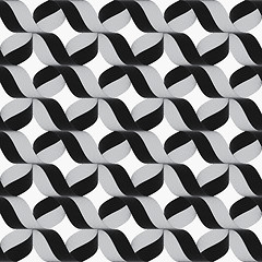 Image showing Ribbons gray crosses pattern