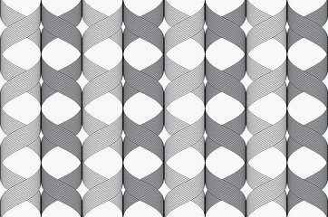 Image showing Ribbons cross overlapping pattern