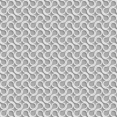 Image showing 3D white shapes on gray background