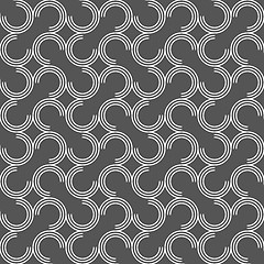 Image showing Dark gray ornament with offset c shapes