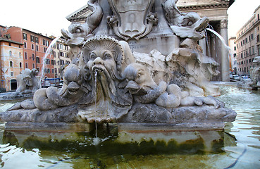 Image showing  Fontana del Pantheon in Rome, Italy