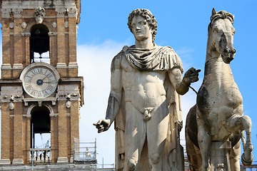 Image showing Statue of Pollux in Rome, Italy