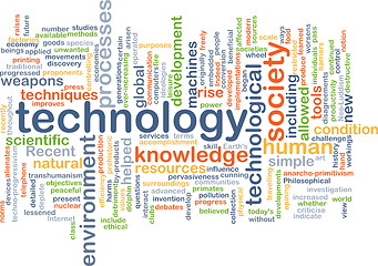 Image showing Technology wordcloud concept illustration