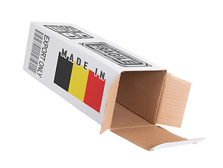 Image showing Concept of export - Product of Belgium