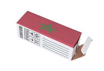 Image showing Concept of export - Product of Morocco