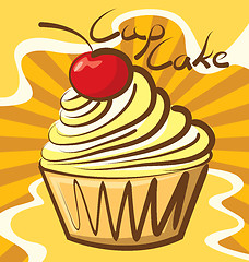 Image showing Vector Cupcake