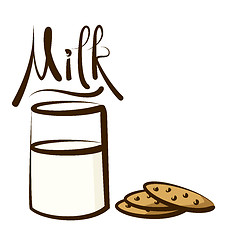 Image showing Vector Milk