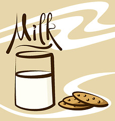 Image showing Vector Milk