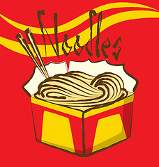 Image showing Vector Chinese Noodles