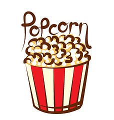 Image showing Vector Popcorn
