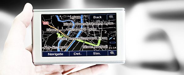 Image showing Gps in a man hand.