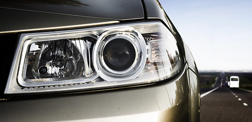 Image showing Car headlight