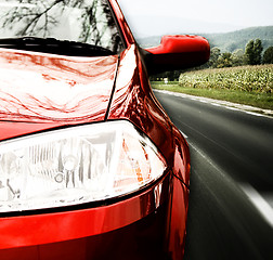 Image showing Red car 