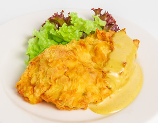 Image showing chicken fillet with cheese 