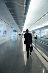 Image showing Businessman at the airport