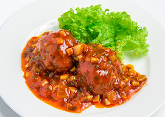 Image showing Veal meatballs