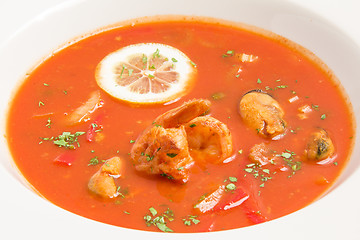 Image showing fresh tomato soup 