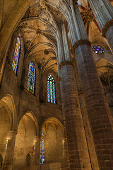 Image showing Gothic church interior